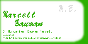 marcell bauman business card